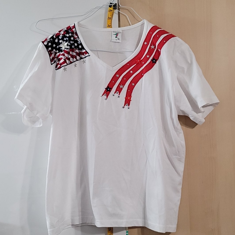 Women hummingbird‎ tshirt xl flag